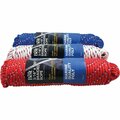 All-Source 3/16 In. x 100 Ft. Assorted Colors Diamond Braided Polypropylene Packaged Rope 703147
